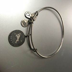 Authentic Alex And Ani Aries Silver Bracelet